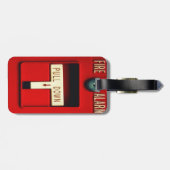 Brandalarm Bagagelabel (Achterkant horizontaal)