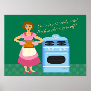 Brandalarm betekent binnentijd poster