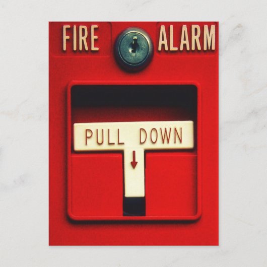 Brandalarm Briefkaart (Voorkant)