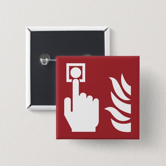 Brandalarm Button veiligheidsbord (Voorkant /achterkant)