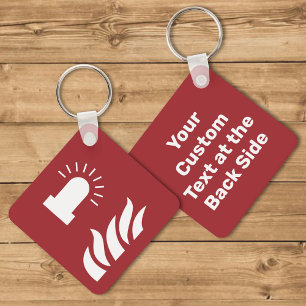 Brandalarm Knipperend Licht Veiligheidsteken Sleutelhanger