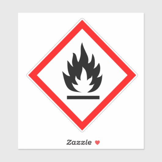 Brandbare COSHH Sticker (Vel)