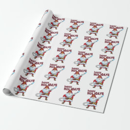 Brandbestrijding Kerstman Kerstman Brandweerman Cadeaupapier