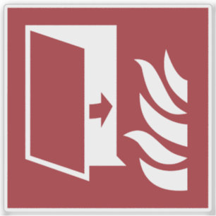 Brandbeveiliging Deur Veiligheid Teken Sticker