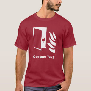 Brandbeveiliging Deur Veiligheid Teken T-shirt