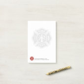 Brandbeveiliging | Maltees kruis Post-it® Notes (Op bureau)