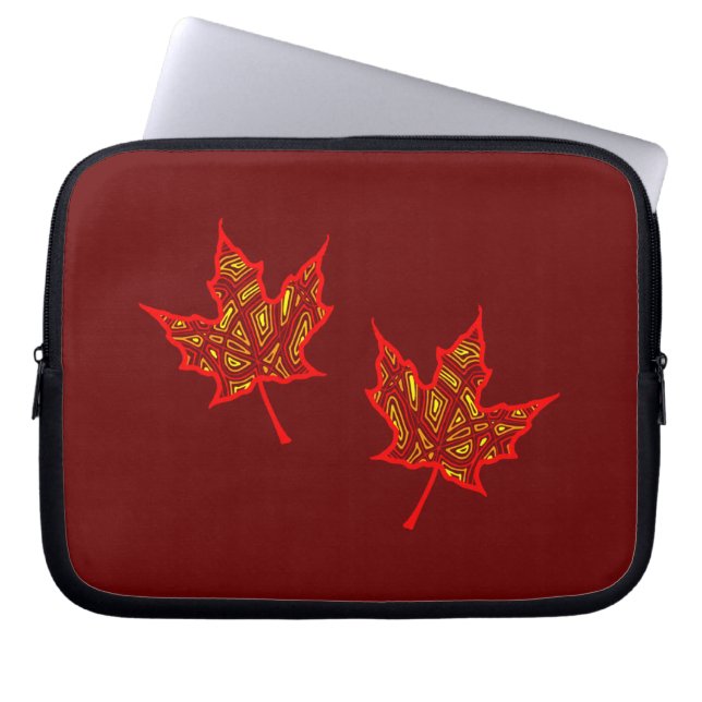 Brandblaar Laptop Sleeve (Voorkant)