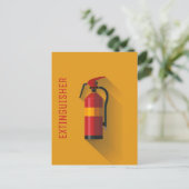 brandblusapparaat briefkaart (Staand voorkant)