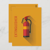 brandblusapparaat briefkaart (Voorkant / Achterkant)