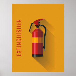 brandblusapparaat poster
