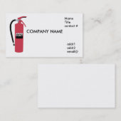 brandblusapparaat visitekaartje (Voorkant / Achterkant)