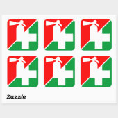Brandblusser / EHBO stickers (Vel)