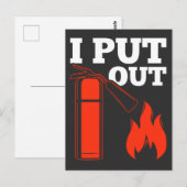 Brandblusser vuurman Funny Firefighter Quote Briefkaart (Voorkant / Achterkant)