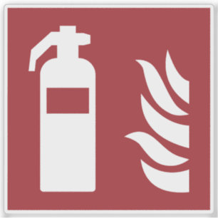 brandblusserveiligheidsbord sticker