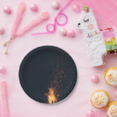 brandblusvuur papieren bordje (Feest)