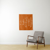 Brande Oranje Boho Wedding Backdrop Receptie Prop Wandkleed (In situ)