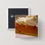 Brande zoete aardappelpastei vierkante button 5,1 cm (Voorkant /achterkant)