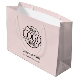 Branded Blush Pink Business Logo Promotionele Groot Cadeauzakje
