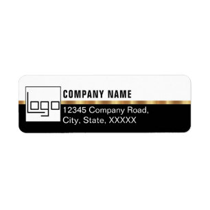 Branded Business Logo Company Party Event Supplies Etiket
