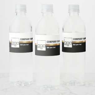Branded Business Logo Company Party Event Supplies Waterfles Etiket