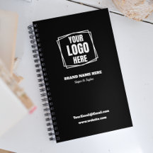 Branded Business Logo Company Promotionele Zwart