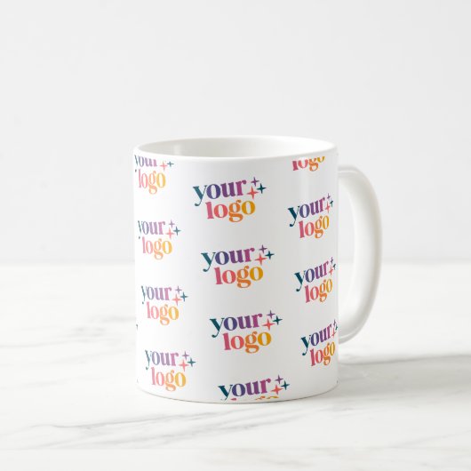 Branded Business Logo Pattern Mug (Devant droit)