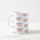 Branded Business Logo Pattern Mug (Devant gauche)