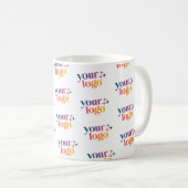 Branded Business Logo Pattern Mug Koffiemok (Voorkant rechts)