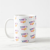 Branded Business Logo Pattern Mug Koffiemok (Links)