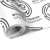 Branded Corporate Event Uw Logo Hier Bedrijf Cadeaupapier (Rol Hoek)