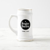 Branded Custom Text & Logo Beer Stein Mug (Gauche)