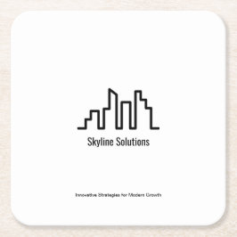 Branded Elegant Zwart-wit Onderzetters Set van 6