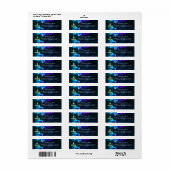 Branded gepersonaliseerd bedrijfsadres etiket (Full Sheet)