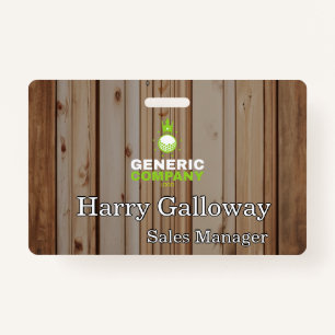 Branded gepersonaliseerde zakelijke onderneming badge