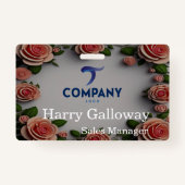 Branded gepersonaliseerde zakelijke onderneming badge (Voorkant)