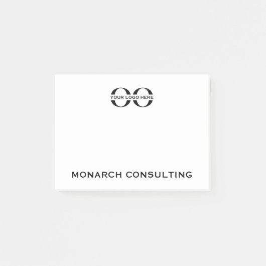 Branded Post it Note met  Logo (Voorkant)