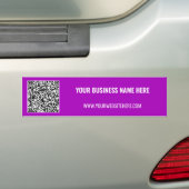 Branded Promotional QR Code Bumper Sticker Example (Op auto)
