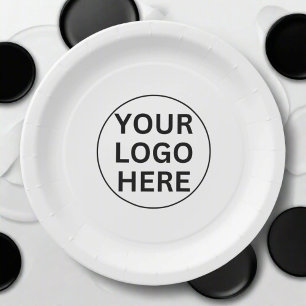 Branded Promotionele Zakelijke Logo Zwart & Wit Papieren Bordje