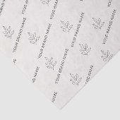 Branded Small Business Minimalist Cream  Tissuepapier (Detail)
