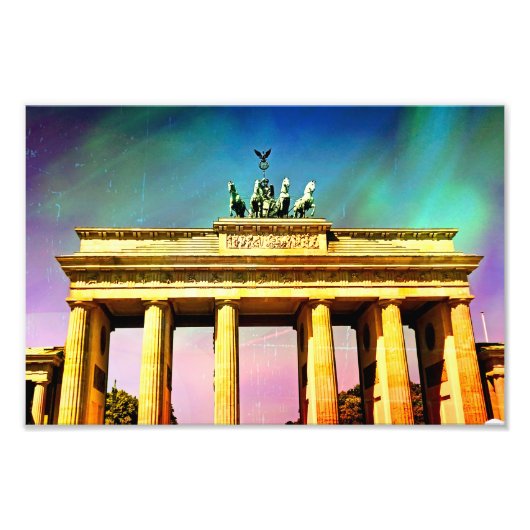 Brandenberg Gate Paintin in Berlijn Foto Afdruk (Voorkant)