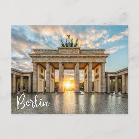 Brandenburg Gate, Berlijn, Duitsland Briefkaart (Voorkant)
