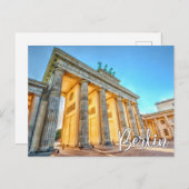 Brandenburg Gate, Berlijn, Duitsland Briefkaart (Voorkant / Achterkant)