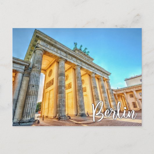 Brandenburg Gate, Berlijn, Duitsland Briefkaart (Voorkant)