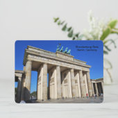 Brandenburg Gate, Berlijn, Duitsland Kaart (Staand voorkant)