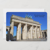 Brandenburg Gate, Berlijn, Duitsland Kaart (Voorkant)