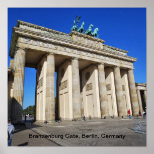 Brandenburg Gate, Berlijn, Duitsland Poster
