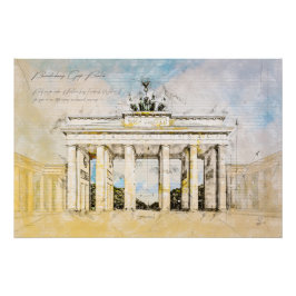 Brandenburg Gate Berlin Perfect Poster