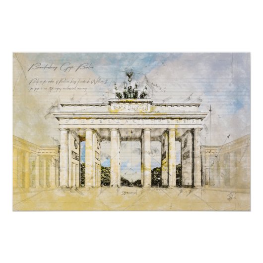 Brandenburg Gate Berlin Perfect Poster (Voorkant)