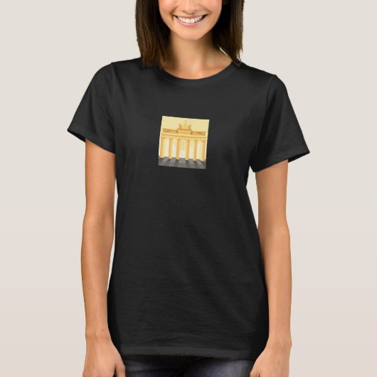 Brandenburg gate Berlin Souvenir T-shirt (Voorkant)
