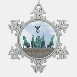 Brandenburg Gate - Brandenburger Tor Tin Sneeuwvlok Ornament